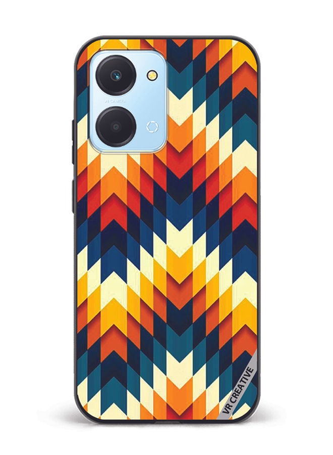 VR CREATIVE Protective Case Cover For Honor Play7T Abstract Design Multicolour - Image 1