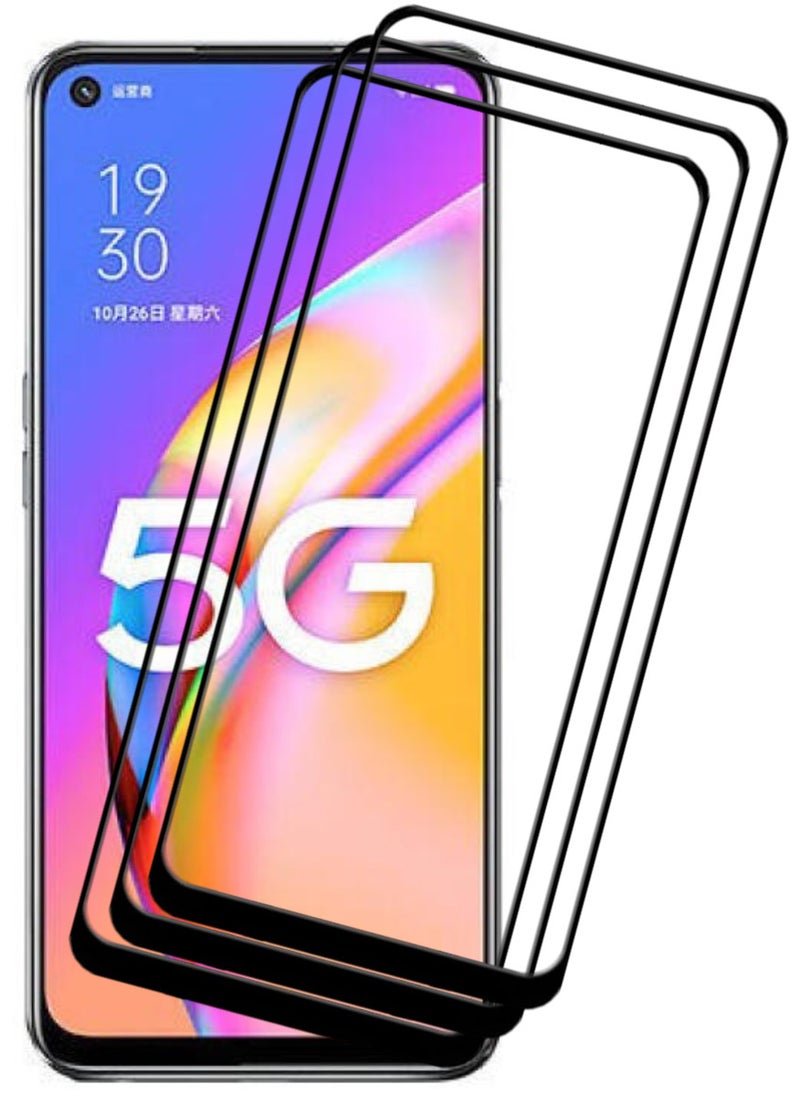 ACLIX 3 Pieces Antistatic ESD Dustproof Premium Quality High Definition Tempered Glass Screen Protector Designed For Oppo A93 5G - Image 1