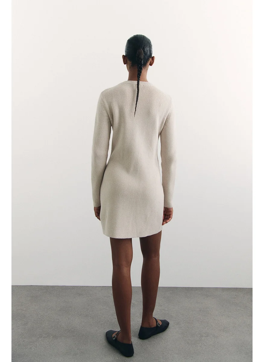 اتش اند ام Pocket-Front Knitted Dress