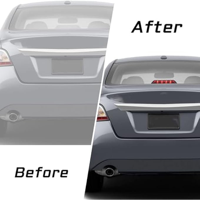 KEEGTBOX Led Third Brake Light Assemblies High Mount Black For Nissan Altima Sedan 20162018 - Image 2