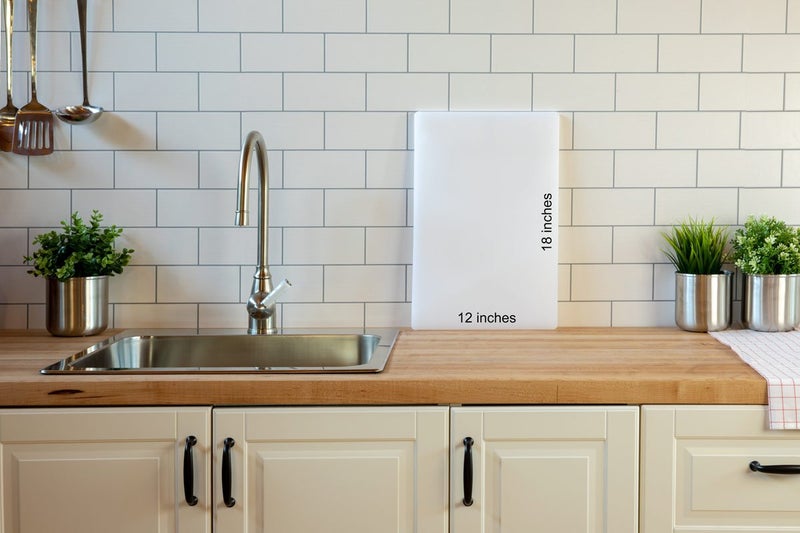 Thirteen Chefs Commercial Purple Cutting Board for Allergens - 18 x 12 Inch Restaurant Approved 1/2" HDPP Plastic, Food Sensitivities and Allergies Color Coded - Image 5