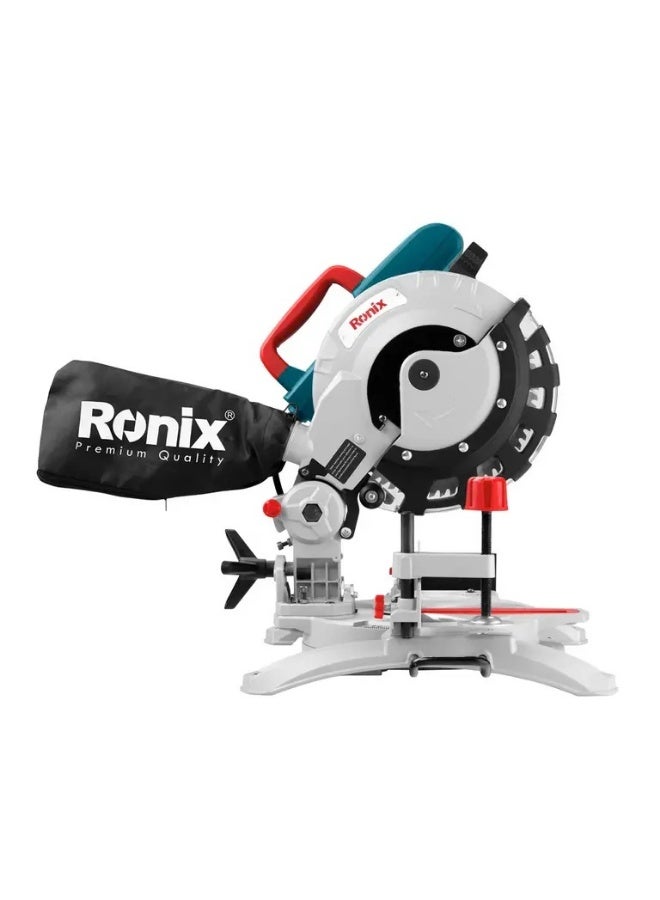 RONIX 1450W Compound Miter Saw 210mm Blade 5000 RPM, 60x120mm Capacity 9-Stop Miter, Bevel/Table Cuts, Adjustable Extensions, German Engineered #Ronix 5100 - Image 1