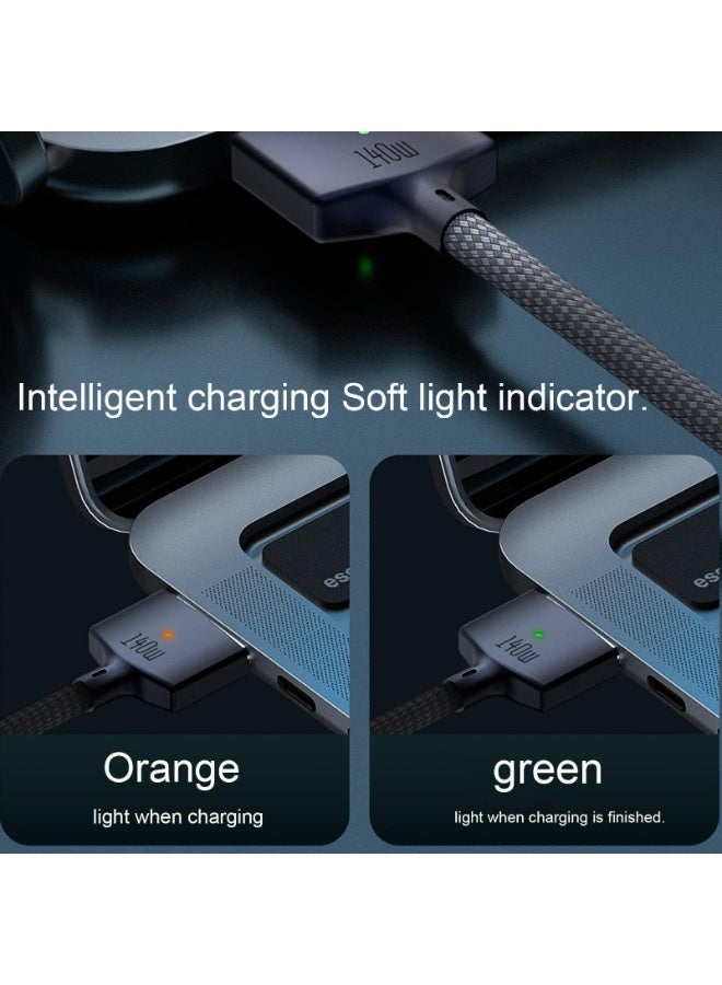 Peachjoy 140W USB-C Magnetic 3 Cable Fit for MacBook Charger, Nylon Braided 6FT Fit for MacBook Air 2023/2022(M2), MacBook Pro 2023 (M3,M2,14-16 inch), MacBook Pro Charger Cord - Image 2