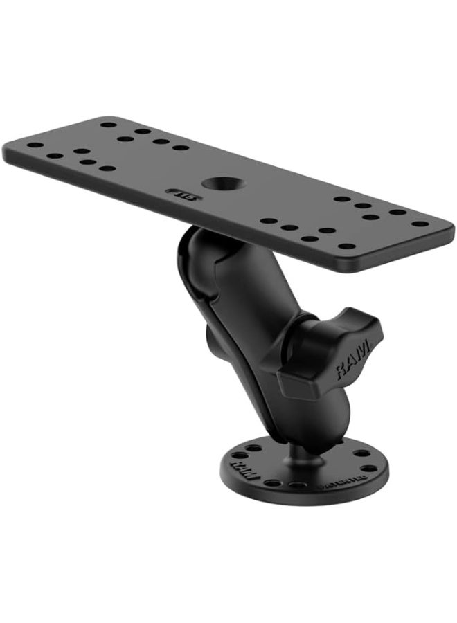 RAM Mounts حامل إلكتروني بحري من RAM MOUNTS لجهاز Garmin RAM-B-111U مع ذراع متوسطة متوافق مع أجهزة Garmin المختارة - Image 2