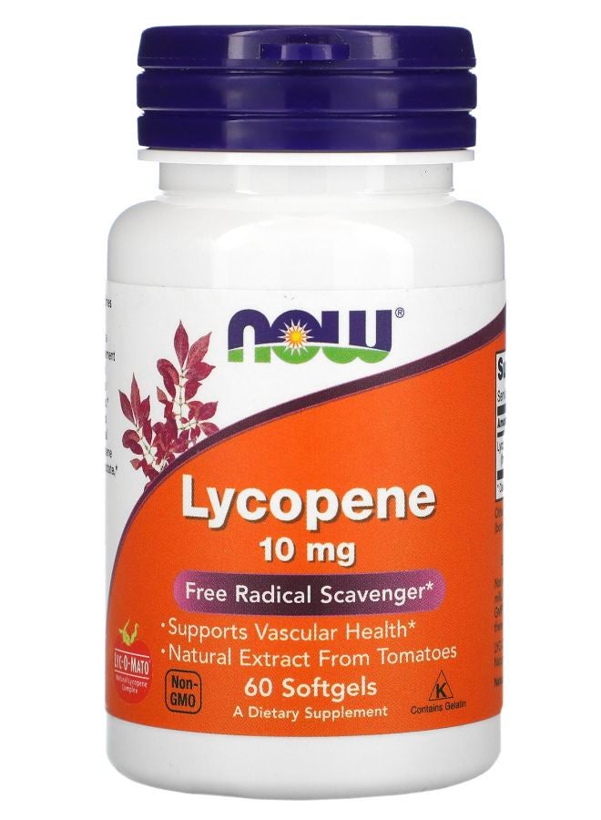 now Lycopene 10 mg 60 Softgels