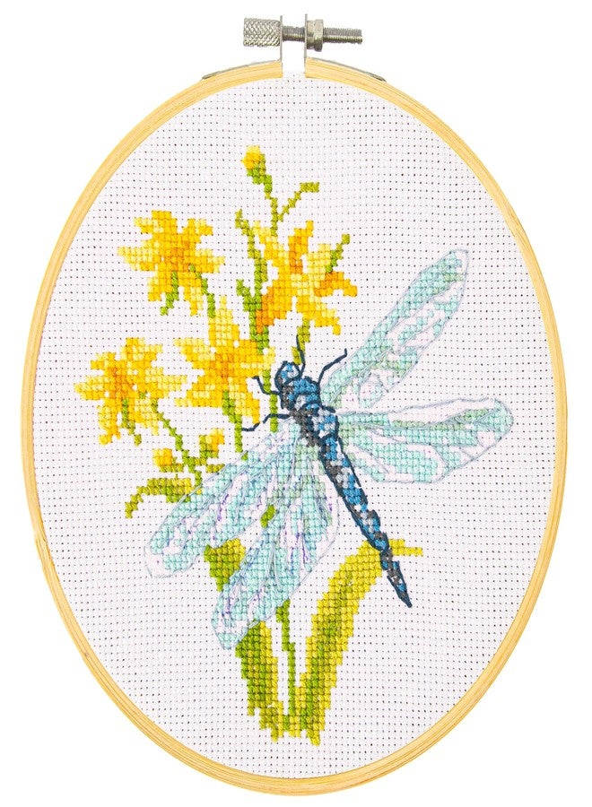 DIAMOND DOTZ Spring Flight - Stamped Cross Stitch Kit for Adults, Counted Cross Stitch Patterns, Easy-to-Follow Design, Perfect for Beginners and Experts - Image 1
