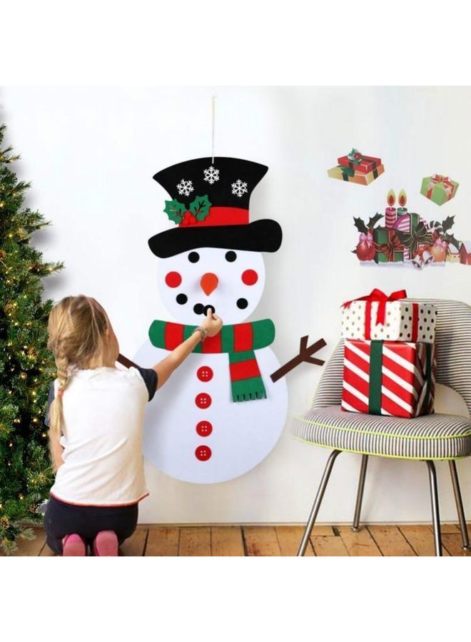 NIBEMINENT Pack Of 3 Decorative Snowman Set Multicolour