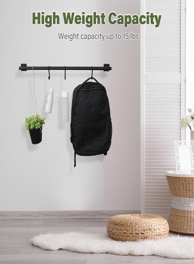 Alise Bath Towel Bars 32 Inch,Towel Hanger Towel Racks for Bathroom Lavatory,SUS304 Stainless Steel Towel Holder Wall Mount Single Towel Rail,Matte Black,GDL4080F-B - Image 2