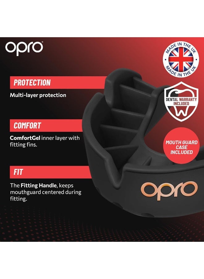 OPRO Bronze Level UFC Adult and Kids Sports Mouthguard with Case and Fitting Device, Kids Gum Shield for UFC, MMA, Boxing, BJJ and Other Combat Sports (White, Youth) - Image 3