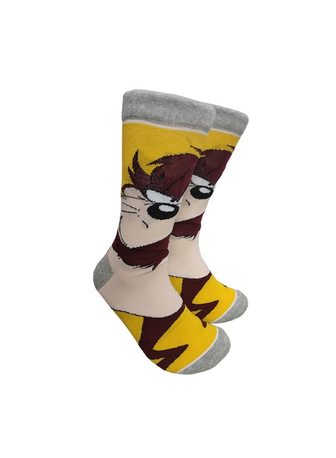 Novelty Anime Crew Socks, Street Fashion Trendy Cotton Blend Socks, Casual Fashion Socks for Men & Women(5P)) - Image 3