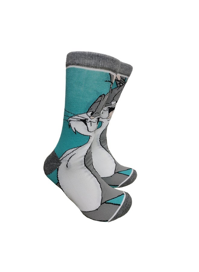 Novelty Anime Crew Socks, Street Fashion Trendy Cotton Blend Socks, Casual Fashion Socks for Men & Women(5P)) - Image 1
