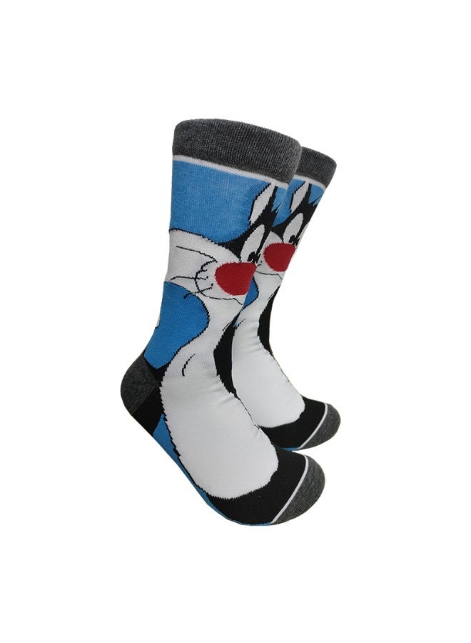 Novelty Anime Crew Socks, Street Fashion Trendy Cotton Blend Socks, Casual Fashion Socks for Men & Women(5P)) - Image 4