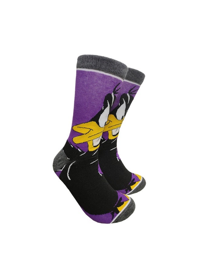Novelty Anime Crew Socks, Street Fashion Trendy Cotton Blend Socks, Casual Fashion Socks for Men & Women(5P)) - Image 5