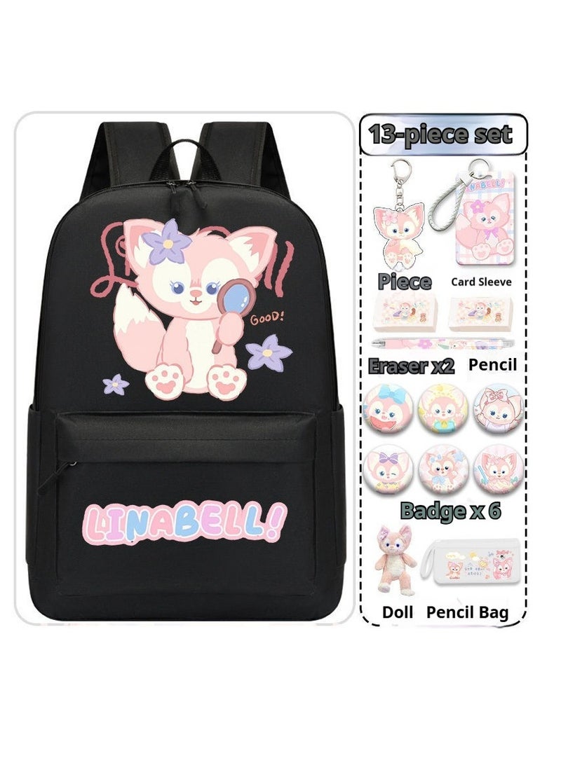 general 14-Piece Cartoon Lina Bell Backpack Set - Image 1