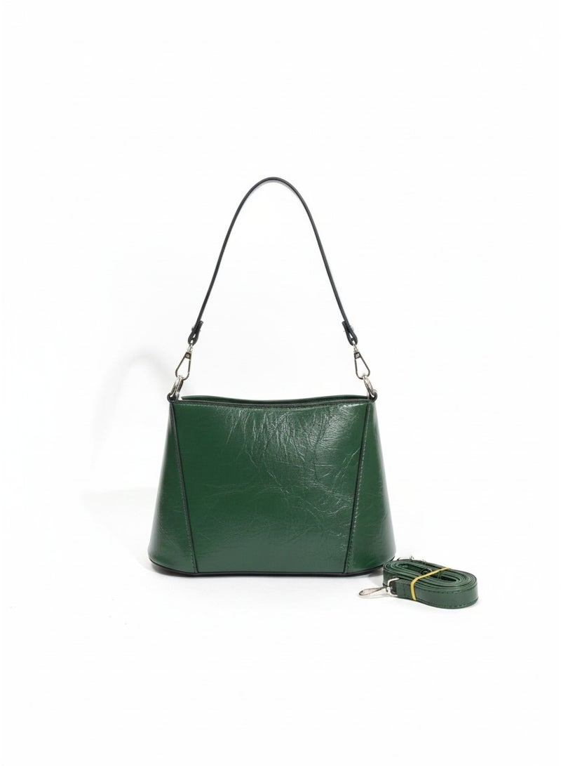 A chic shoulder bag featuring a sleek