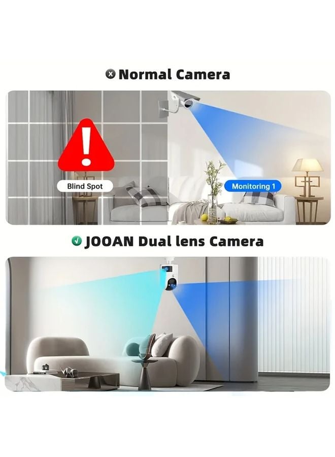 W8008 5G Wi Fi Full HD Dual Lens Home Security Camera 360 Auto Tracking Color Night Vision - Image 4
