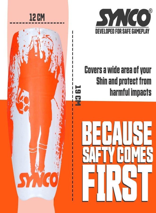 Synco Fusion Shin Guard with Sleeve | Premium and Durable | Medium Size | Comfortable Lycra Fabric Compression - Image 5