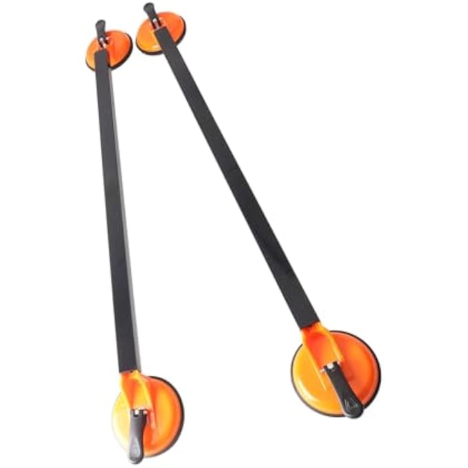 rayihni Car Roof Rack Cross, 36.22 Inch Universal Square Steel Tube Rooftop Cargo Carrier with Suction Mount, 100kg Capacity Luggage Rack Bar for Most Vehicles - Image 3