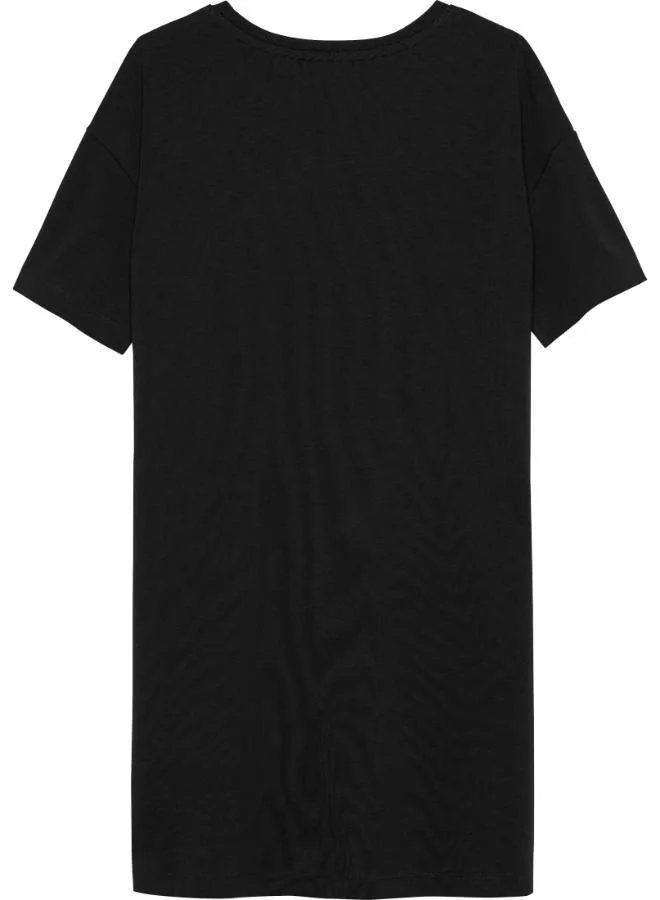 Calvin Klein Jeans Black Kids Logo Placement T-Shirt Dress for Women | Best Price UAE