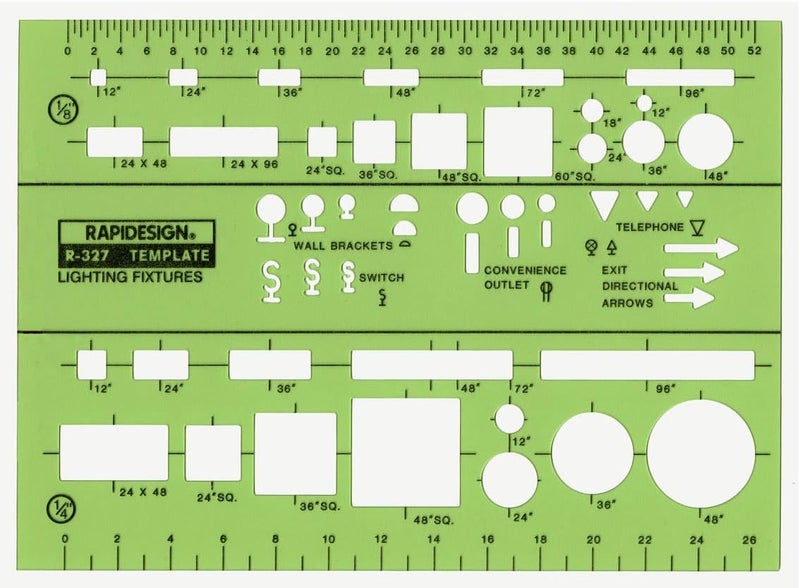 Lighting Fixtures Template, 1 Each (R327)