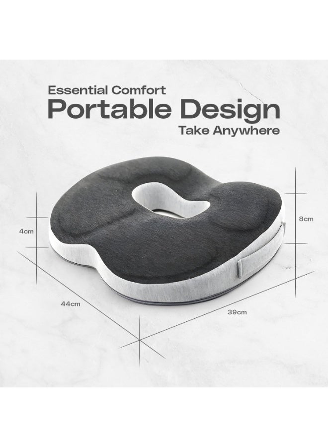 Bukela Memory Foam Seat Cushion, Donut Pillow Pain Relief for Prostate, Pregnancy, Coccyx Pain, Surgery, Sciatica, Car Home Office Seat Cushions - Image 2