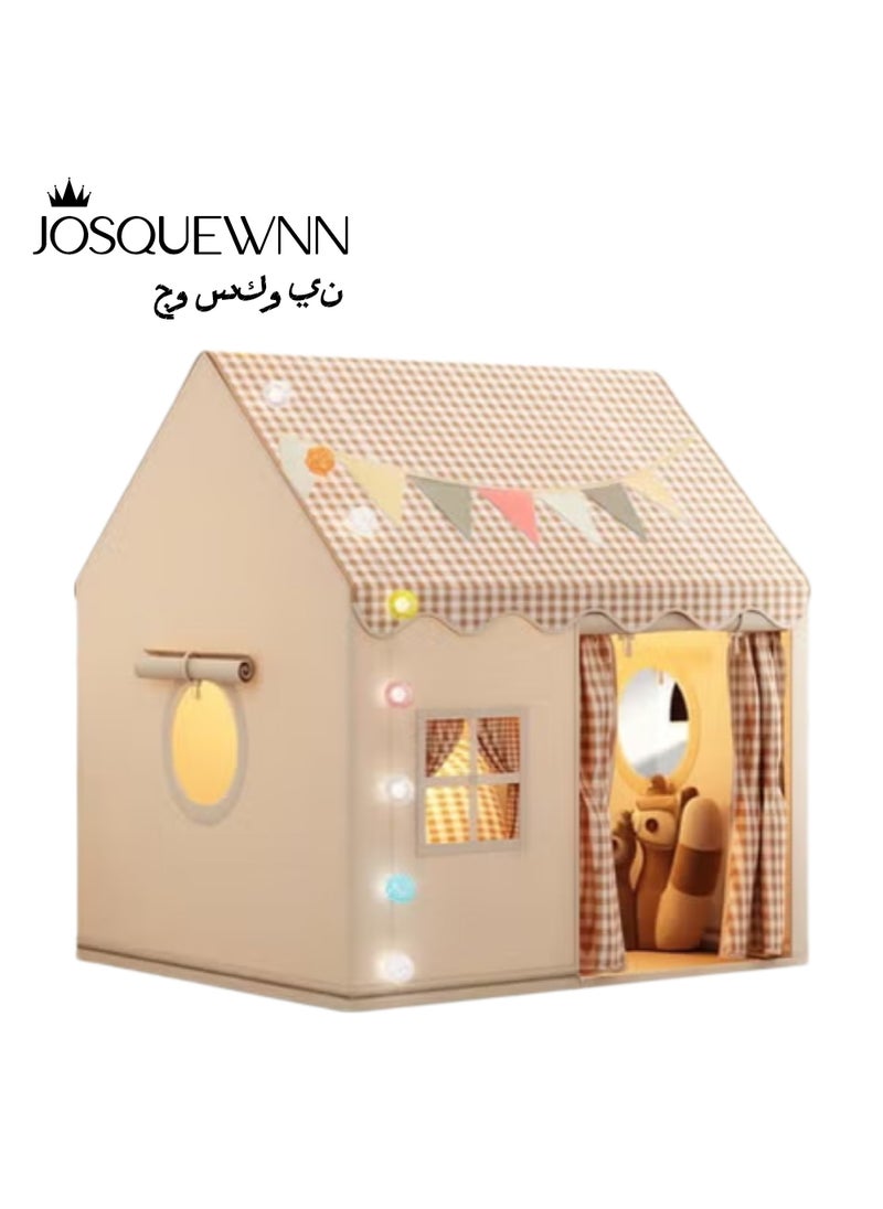 JOSQUEWNN Large Kids Tent House Indoor Outdoor,Toddler Play Tent With Birthday Party Decoration,Play house for Baby Princess Castle Tent, Kids Indoor Room Toys for Girls and Boys  - Image 1