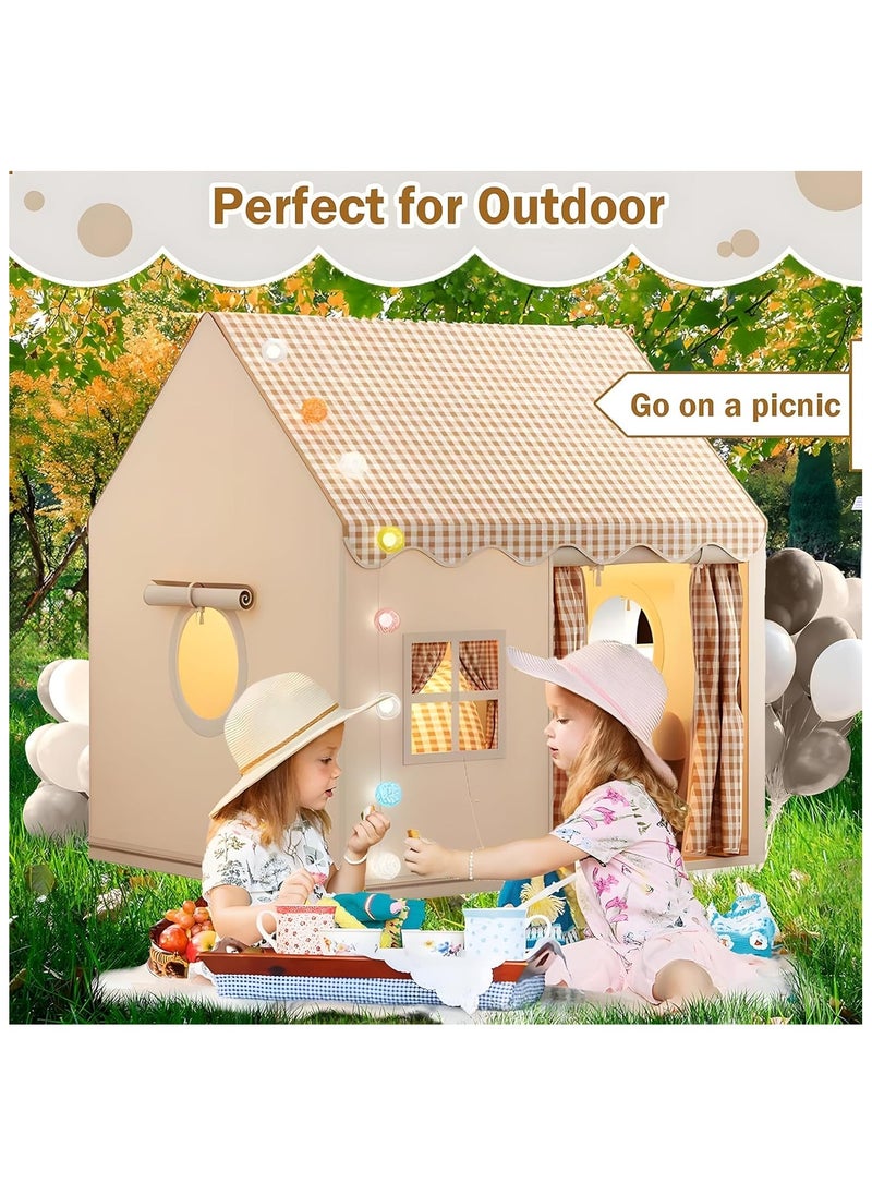 JOSQUEWNN Large Kids Tent House Indoor Outdoor,Toddler Play Tent With Birthday Party Decoration,Play house for Baby Princess Castle Tent, Kids Indoor Room Toys for Girls and Boys  - Image 5