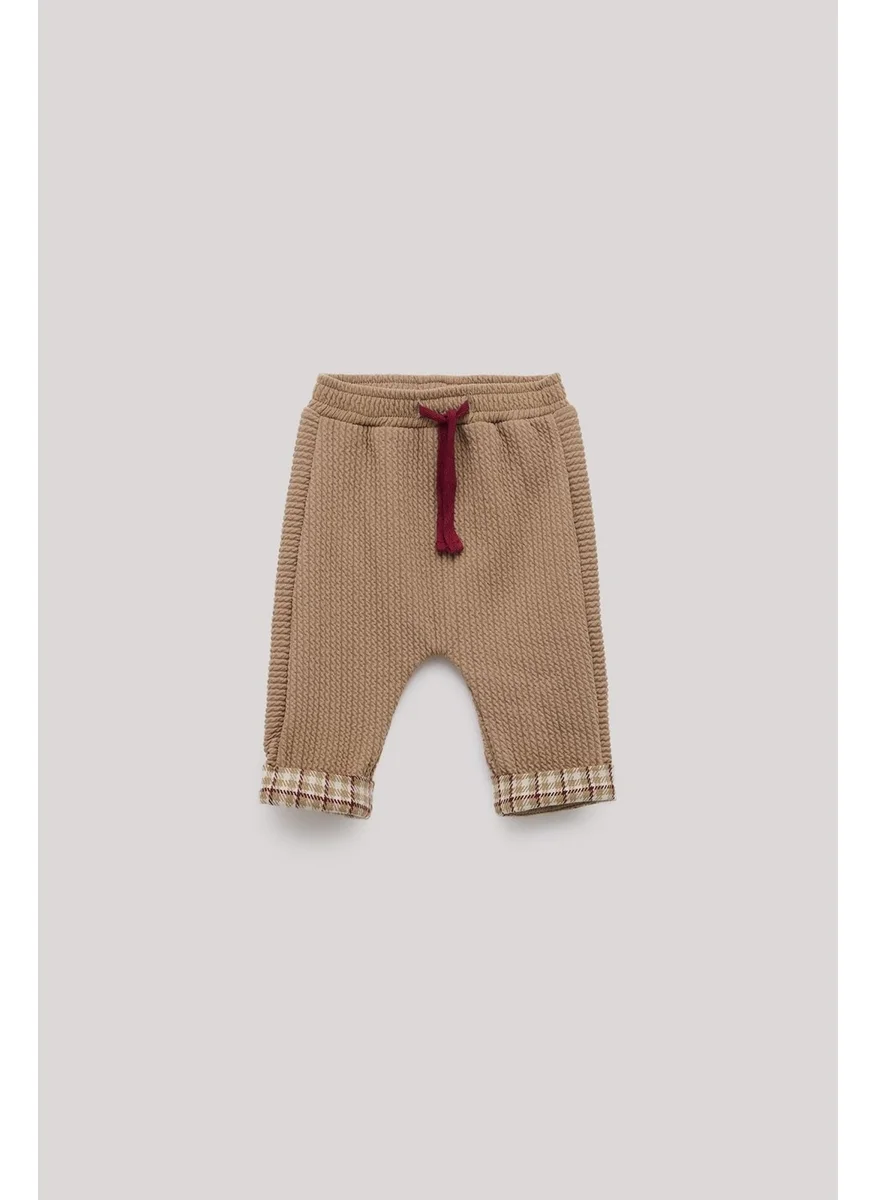 Layette Bg Store Baby Boy Beige Sweatpants