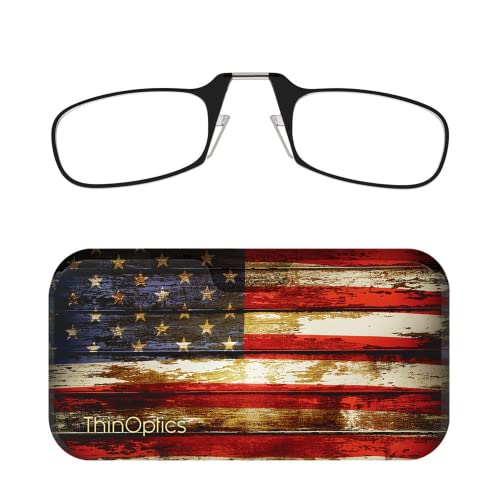 ThinOptics Universal Pod Case Rectangular Reading Glasses Rustic Flag 44mm 2 - Image 2