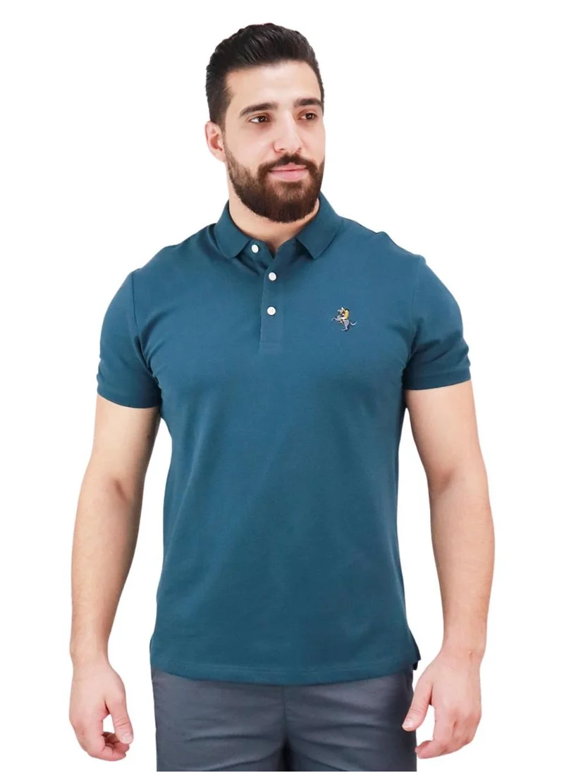 GIORDANO Men's Rider Polo - Dark Green