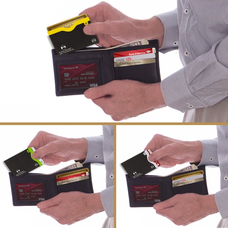 Alpine Rivers 18 RFID Blocking Sleeves Set: 14 Credit Card Holders and 4 Passport Protectors - Premium Identity Theft Protection for Men & Women. Slim Design Fits Wallets & Purses - Image 4