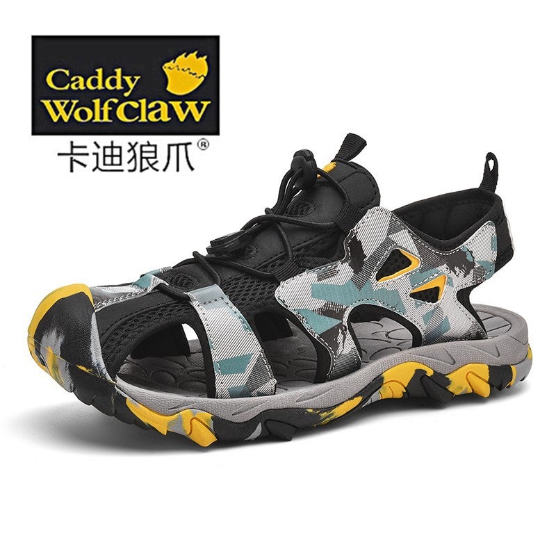 Brand Kidsren'S Sandals Boys Summer Breathable Boys Teenagers Junior High School Students Baotou Beach Shoes Trendy - Image 1