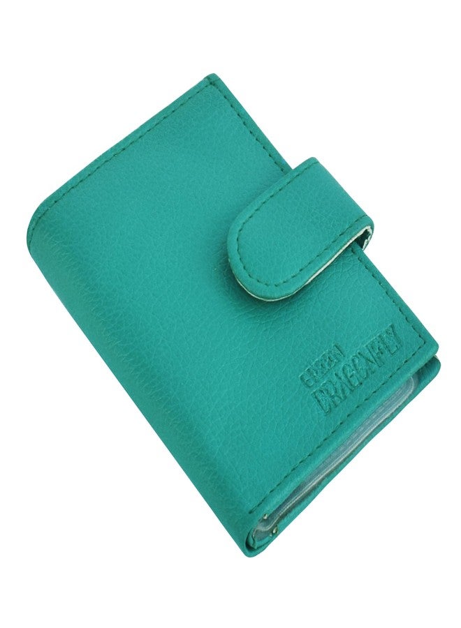 GREEN DRAGONFLY PU Leaher Clutches/Women's Wallets/Card Holder for Women,Credit Card Holder Wallet for Women & Girl's(NMB/202306765-Teal) - Image 2