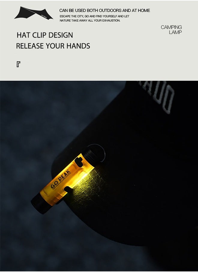 OASIS DESERT Outdoor Flashlight Charging Magnetic Hook Camping Tent Light Led Keychain Flashlight Cap Clip Emergency  - Image 5
