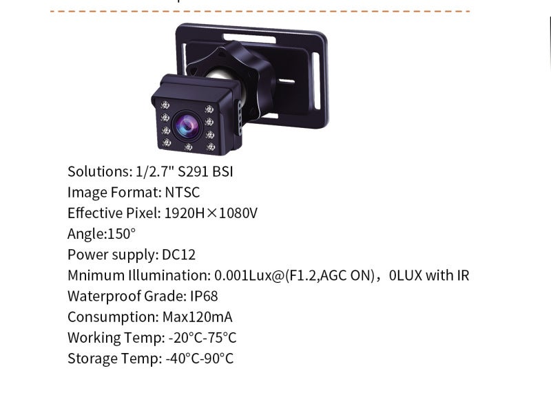 Baby Car Camera: 4.3" IPS Screen, 1080P HD Image, 360° Rotation - Upgraded 80% Clearer Night Vision, 150° Wide View, Black for Rear-Facing Back Seat Baby Monitoring - Image 4
