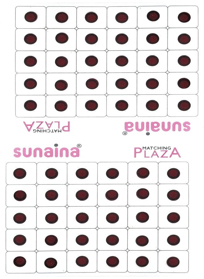 SUNAINA MAROON Velvet Round OUTLINE SKETCH Bindi, Kumkum Bindi for Women Ladies (SOSM3-6MM, Pack of 180 Bindis MAROON) - Image 3