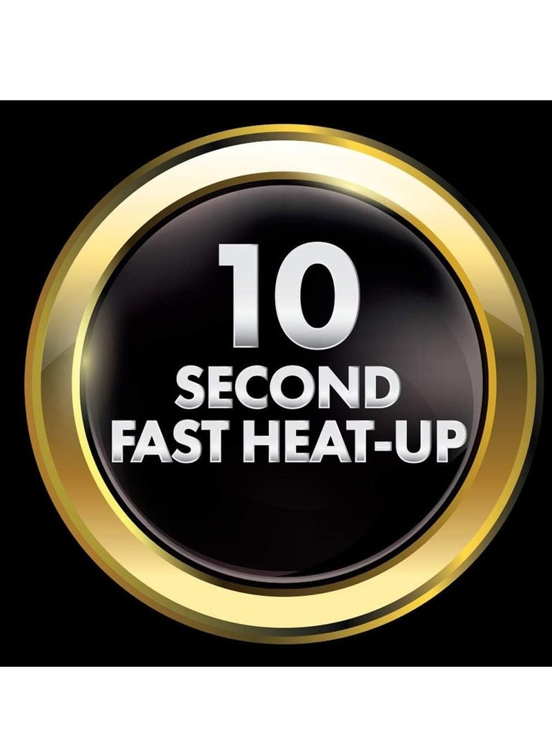 ريفلون مكواة فرد الشعر النحاسية بيرفكت هيت، مقاس 25 مم، مكواة فرد شعر سيراميكية، 30 إعداد شاشة LCD، حتى 235 درجة مئوية، لون أسود - Image 2