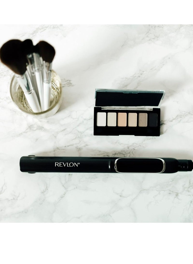 ريفلون مكواة فرد الشعر النحاسية بيرفكت هيت، مقاس 25 مم، مكواة فرد شعر سيراميكية، 30 إعداد شاشة LCD، حتى 235 درجة مئوية، لون أسود - Image 4