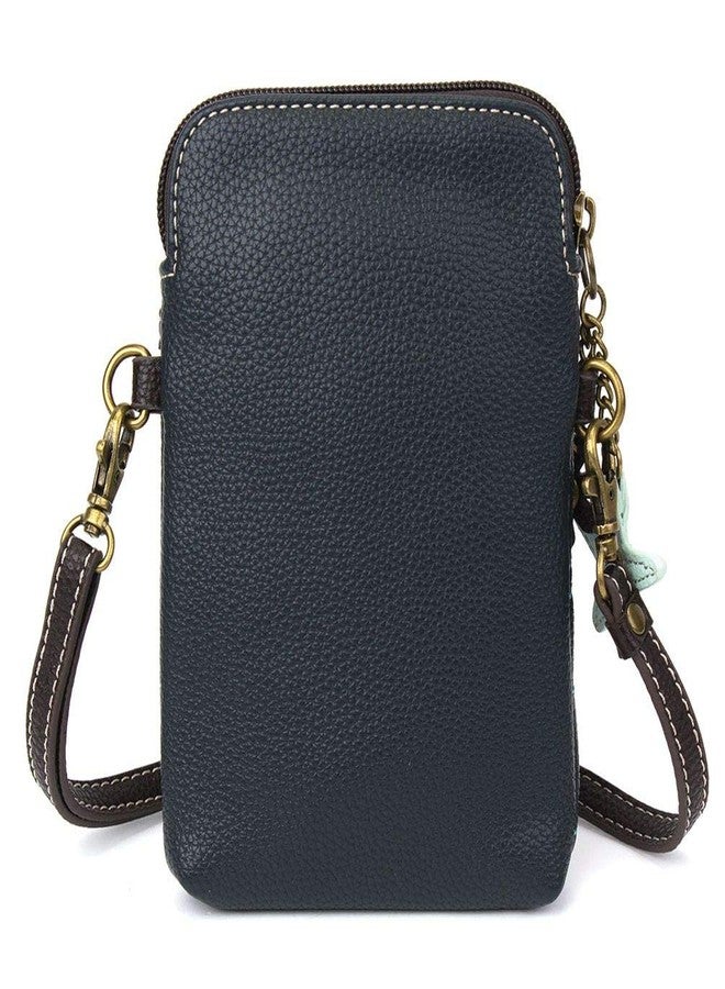Chala Group Handbags Turtles Cellphone Crossbody Purse, Navy/Teal - Image 3