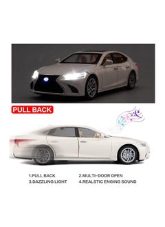CHE ZHI 1:32 Diecast Metal Pullback Toy Car – Hybrid Toy Car for Boys | White DC Model, Best Gift for Kids  - Image 3