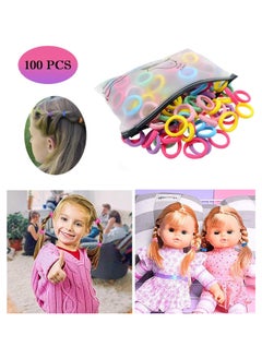 Bamutu 100 Pieces Cotton Hair Ties Elastic Hair Ties Mini Hair Bands Seamless Soft Ponytail Holder Hair Accessories for Baby Kids Girls Multicolored - pzsku/Z72CD2ECB140DCF3A9A12Z/45/_/1731689062/b8b8e4c5-f266-4e74-a4d8-413c92678896