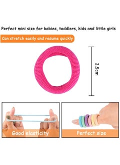 Bamutu 100 Pieces Cotton Hair Ties Elastic Hair Ties Mini Hair Bands Seamless Soft Ponytail Holder Hair Accessories for Baby Kids Girls Multicolored - pzsku/Z72CD2ECB140DCF3A9A12Z/45/_/1731689072/d736965d-6582-4848-a04d-3ba4a562871f