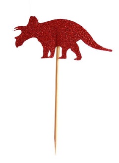 ThePartyPopper Pack of 12 Dino Themed Cupcake Toppers  - Image 4