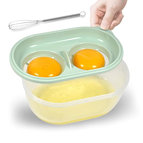 MTFATBEST Egg White Separator with Egg Beater, Egg Separator Yolk White Separator Egg Filter Storage Box Food Grade Level Kitchen Gadgets Egg Separator for Kitchen Cooking Gadgets - Image 1
