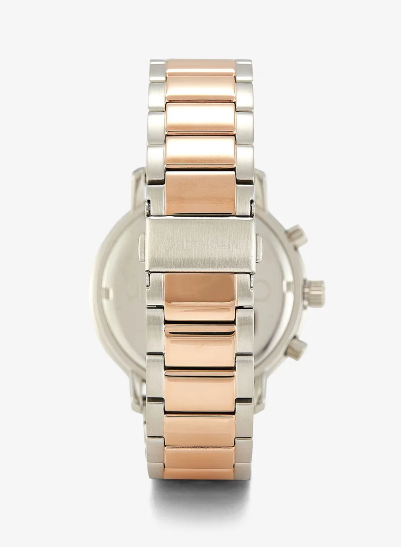 Calvin Klein  Mens Analog Multifunction Quartz Watch Collection With Two-Tone Stainless Steel Bracelet - 25200064 for Men | Best Price UAE