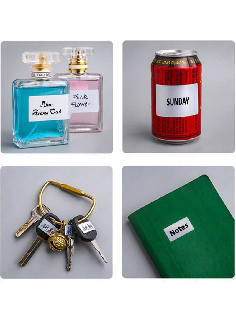 Rubik ملصقات PET فضية معدنية، تشطيب غير لامع، ذاتية اللصق، مقاومة للماء، مقاومة للتمزق، مقاومة للزيت والحرارة (70 × 60 مم (1000 ملصق) - Image 3