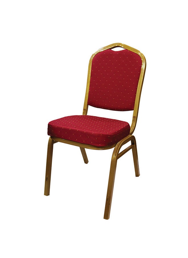 JILPHAR FURNITURE كرسي مأدبة من الفولاذ المقاوم للصدأ من Jilphar Furniture - أحمر JP1382  - Image 1