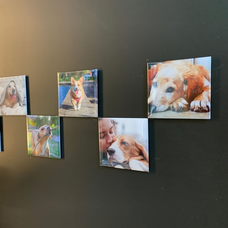 2pcs Square Magnetic Photo Holders 5x5cm Metal Wall Decor Home Office - Image 5