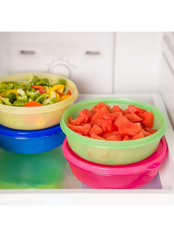 Tupperware Plastic Bowl (1000Ml, Multicolour) -4 Piece - Multicolor - Image 3