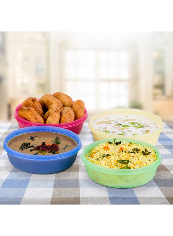 Tupperware Plastic Bowl (1000Ml, Multicolour) -4 Piece - Multicolor - Image 2